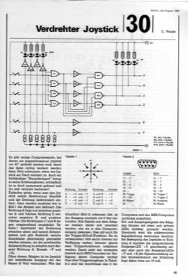 Verdrehter Joystick (Steckerbelegung ändern)