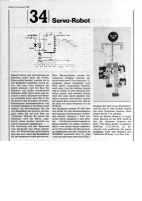 Servo-Robot (Servomotorumschalter mit 4017)