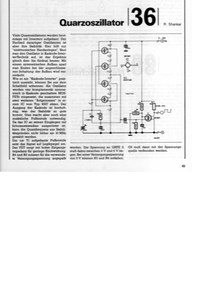 Quarzoszillator (mit FETs bis 10MHz)