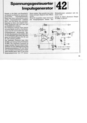 Spannungsgesteuerter Impulsgenerator (100Hz - 20MHz)