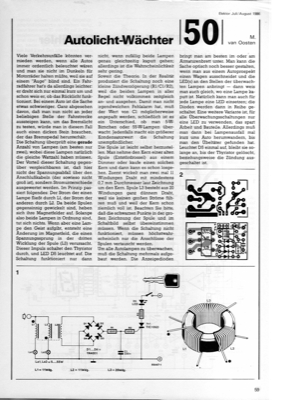 Autolicht-Wächter (Birnenüberwachung)