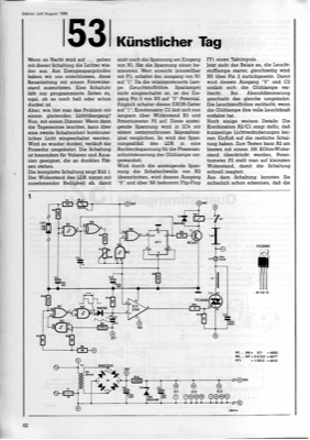 Künstlicher Tag (automatische Dimmer für Leuchtstoffröhren)