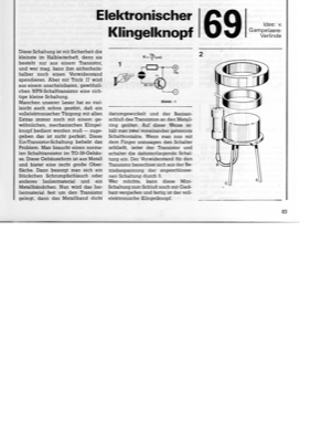 Elektronischer Klingelknopf (Sensortaster)