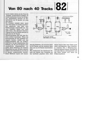 Tracks, von 80 nach 40 (Floppy-Laufwerk umschalten)