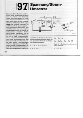 Spannungs/Strom-Umsetzer (spannungsgesteuerte Stromquelle)