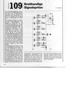 Breitbandige Signalspritze (Rechtecksignalquelle 100Hz-10MHz)