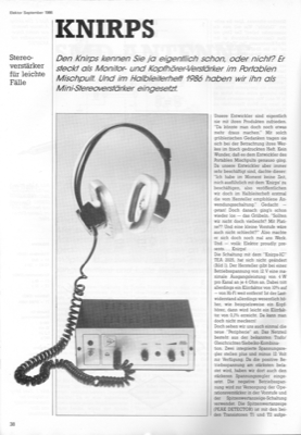 Kopfhörer-Stereo-Verstärker