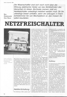 Netzfreischalter (Netzleitung verbrauchsabhängig schalten)