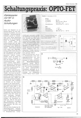 Schaltungspraxis: Opto-FET