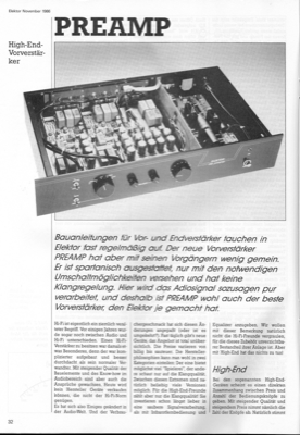 Preamp, Teil 1 (Vorverstärker)