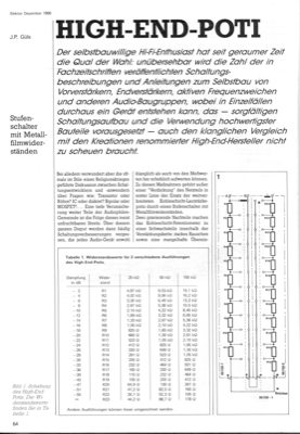 Stufen-Poti diskret (Widerstände)