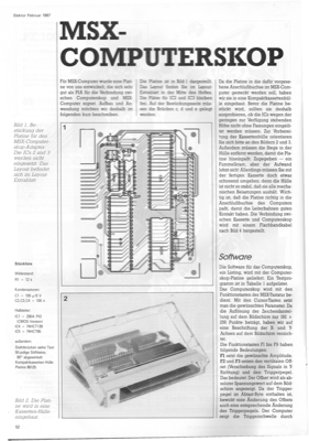 MSX-Computerscop (Computerscop mit MSX steuern)