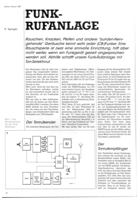 Funk-Rufanlage (CB Selektivruf)