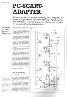 IBM-PC zu SCART-Adapter