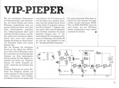 VIP-Pieper (Simulation eines Ruftons (Scherz))