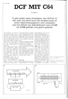 DCF mit C64 (Software)