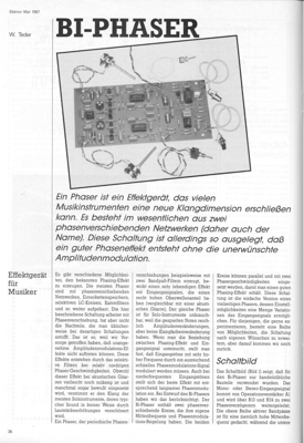 Bi-Phaser (Phaseneffekte für Musikinstrumente)