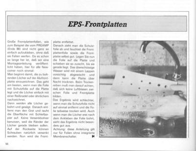 EPS-Frontplatten