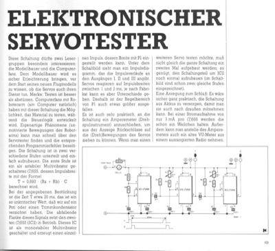 Elektronischer Servotester (Modellbau)