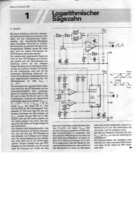 Logarithmischer Sägezahn (VCO, 555, CA3130)