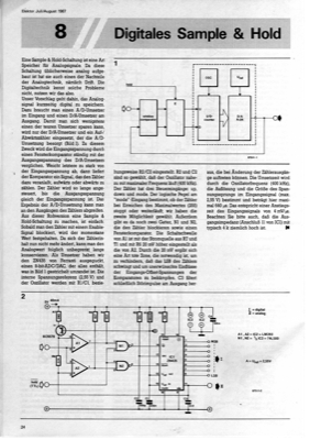 Digitales Sample & Hold (8 Bit ADC/DAC ZN435)