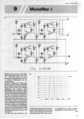 Morsefilter, Teil 1 (380-500Hz)