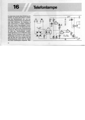 Telefonlampe (optische Anzeige des Klingelns oder Gesprächs (optogekoppelt) )