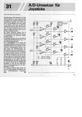 A/D-Umsetzer für Joysticks (Poti-Joysticks an Digitaleingänge)