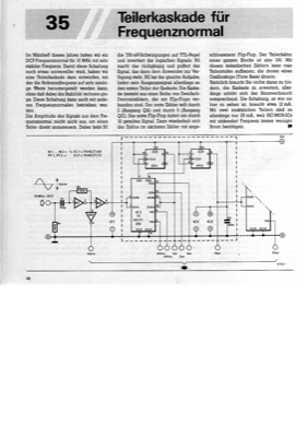 Teilerkaskade für 10-MHz-Frequenznormal (DCF)