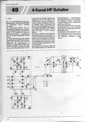 4-Kanal-HF-Schalter (PIN-Dioden)