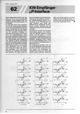 KW-Empfänger Mikroprozessor-Interface