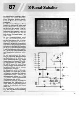 8-Kanal-Schalter (8-fach MUX für Oszilloskop mit 4051, 4060)