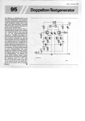Doppelton-Testgenerator (HF, 2-20MHz)