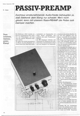 Passiv Preamp (Signalabschwächer und Umschalter)