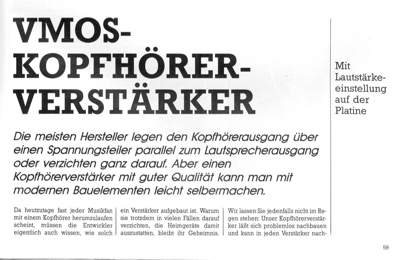 VMOS-Kopfhörerverstärker (TL071)