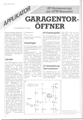 Garagentoröffner (HF, 433,92MHz)