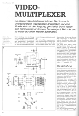 Videomultiplexer (MUX mit MAX455)