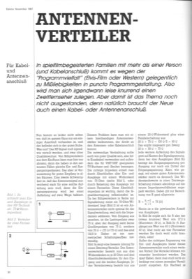 Antennenverteiler (passiv, Widerstandsnetzwerk)