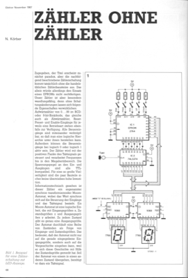Zähler ohne Zähler (EPROM 2764 als Zähler, LED-Anzeige)