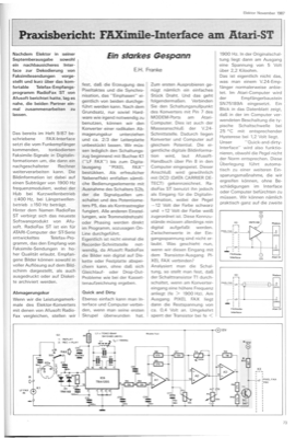 Praxisbericht: Faximile Interface am ATARI ST