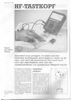 HF-Tastkopf (Adapter für Multimeter)