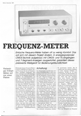 Frequenzmeter (8-Digit-Zähler auf 1 Platine, ICM7226B, 10MHz)