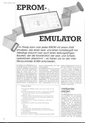 EPROM-Emulator (mit 8748H-Controller )