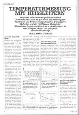 Temperaturmessung mit Heissleitern (Sensor)