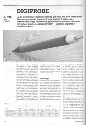 Digiprobe (Zustandsanzeige für TTL und CMOS in einem Stift)