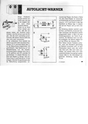 Autolicht-Warner