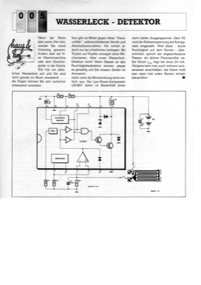 Wasserleck-Detektor (LM1801)
