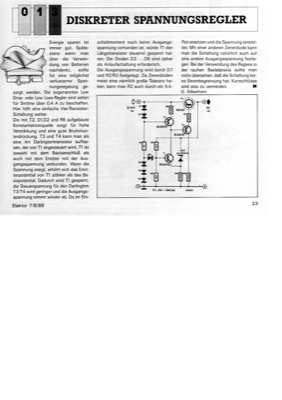 Diskreter Spannungsregler