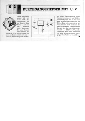 Durchgangspiepser mit 1,5V (LM3909)