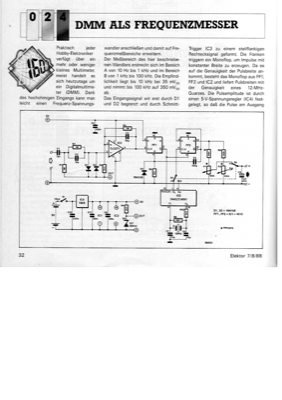 DMM als Frequenzmesser (Frequenz/Spannungswandlung)